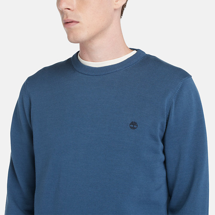 Maglione  Williams River girocollo blu marino