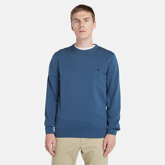 Maglione  Williams River girocollo blu marino