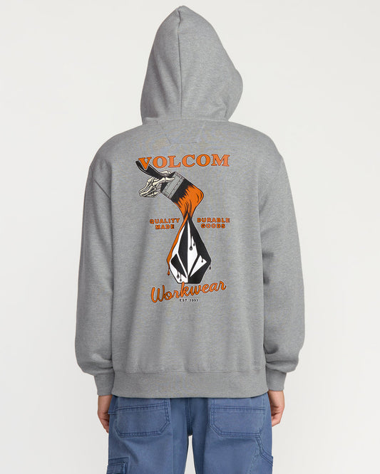 Felpa Workwear po con cappuccio grigio