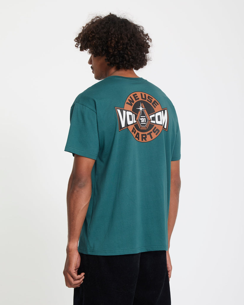 T-Shirt Parted out petrolio