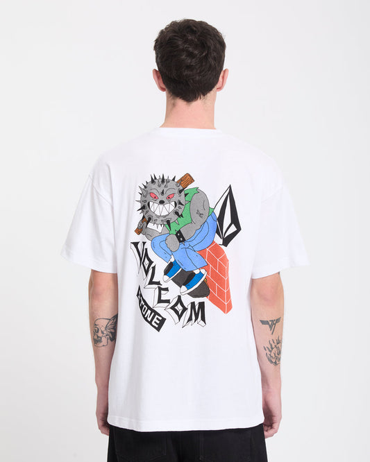 T-Shirt SK8 break bianco