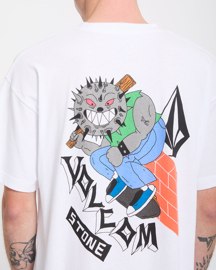 T-Shirt SK8 break bianco