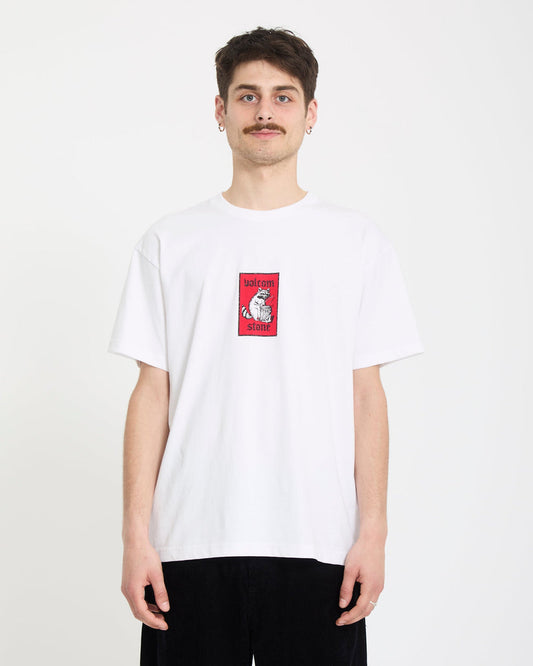 T-Shirt Rockout bianco