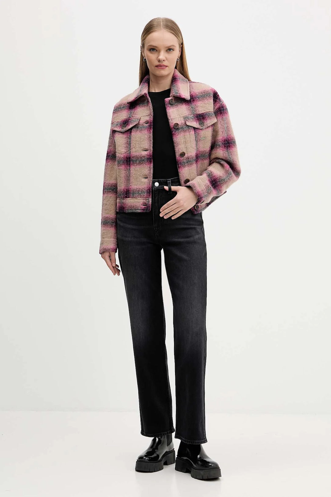 Jeans Layla slim-fit nero