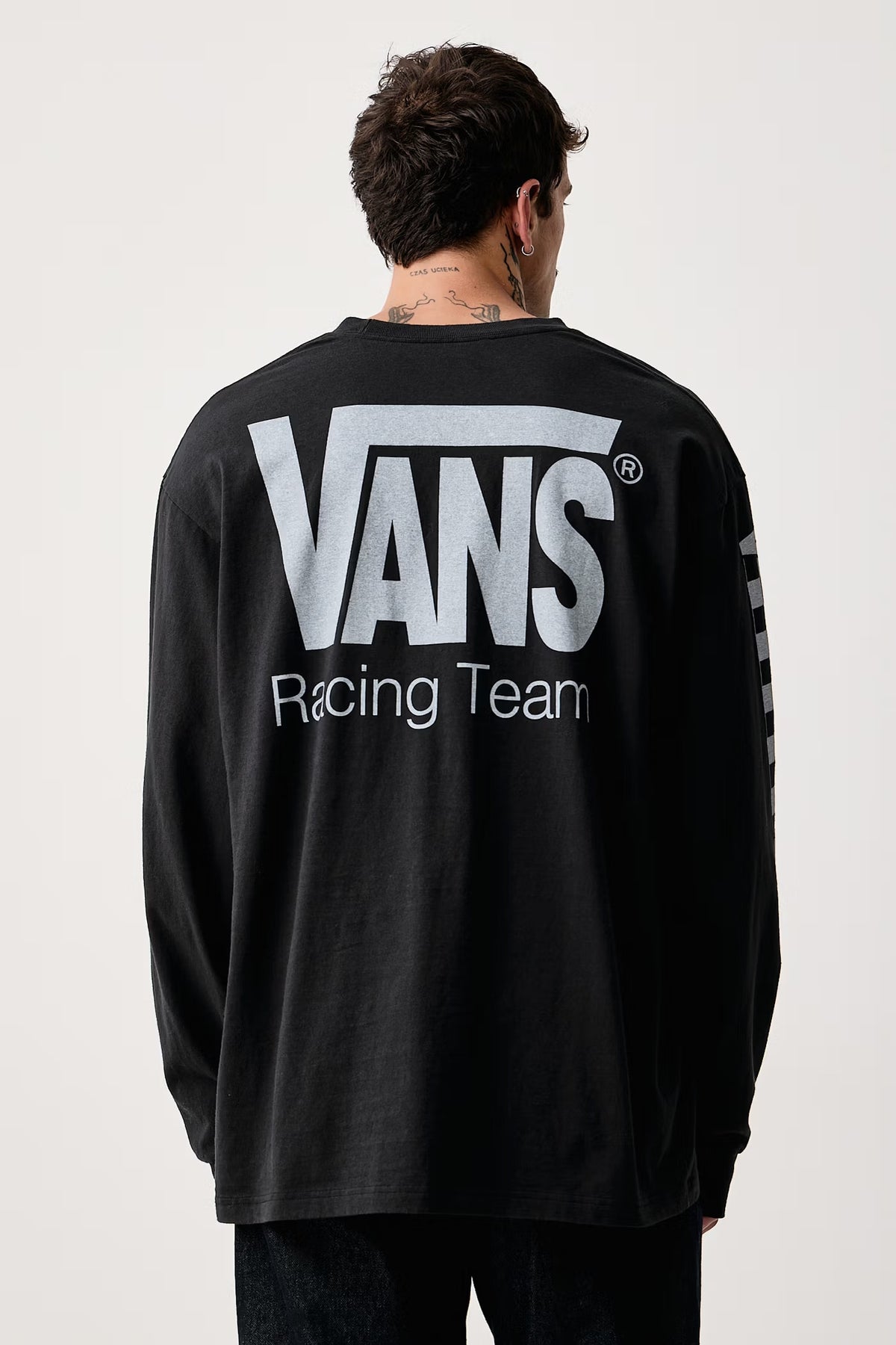 T-shirt Rancing a manica lunga nero
