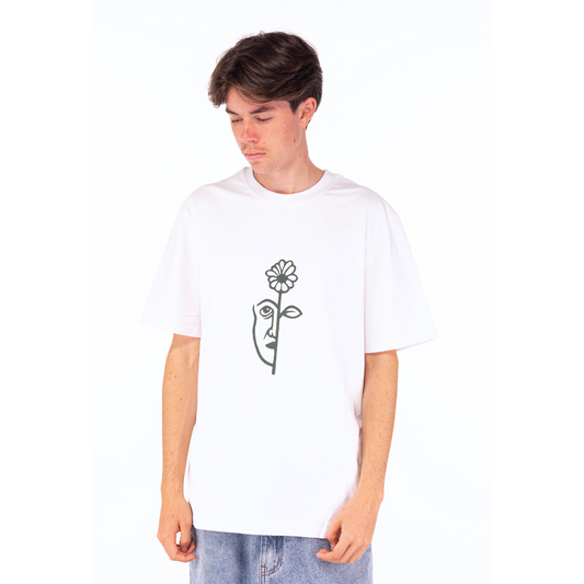 T-Shirt Split bianco