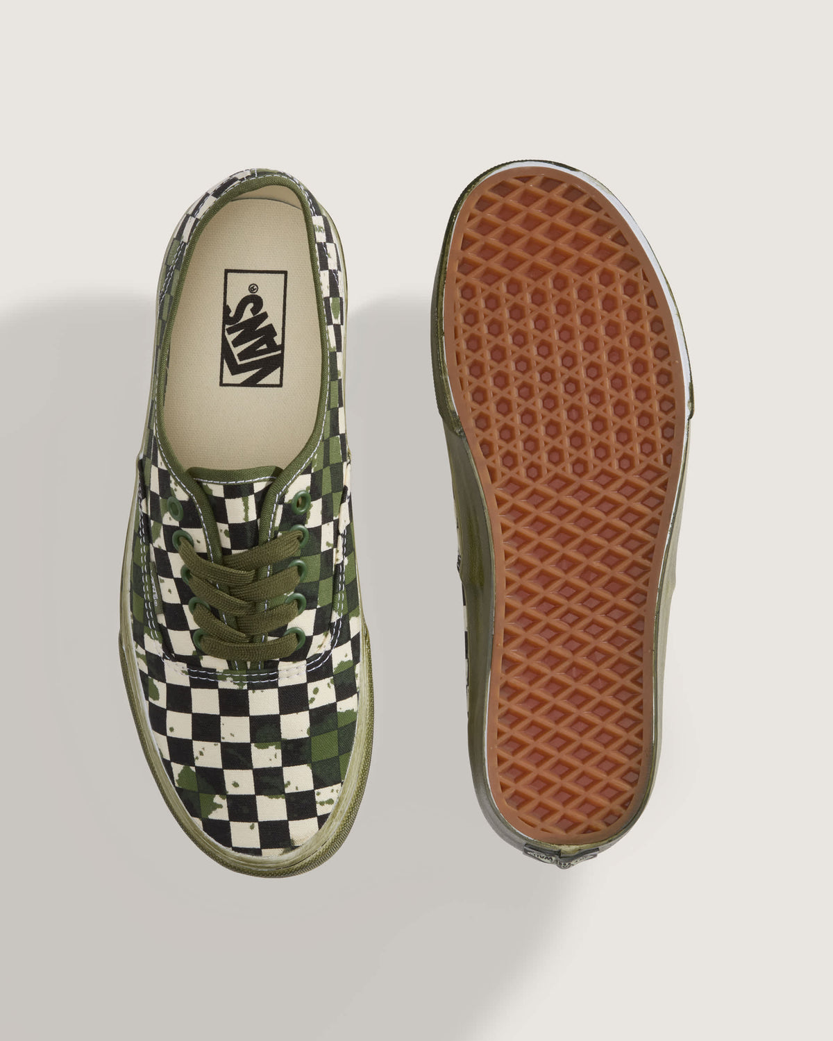 Vans Authentic checkboard verde