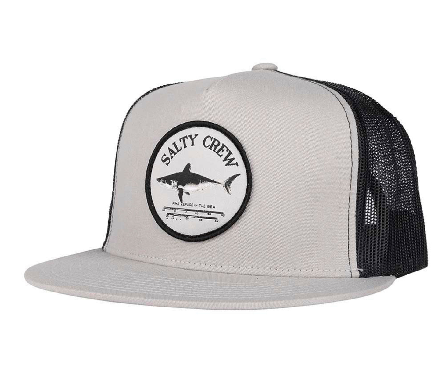 Cappello Bruce retato con visiera grigio