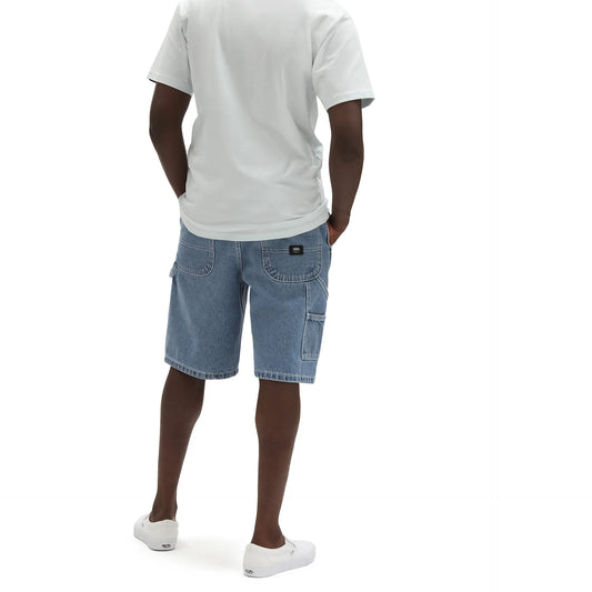 Pantaloncini Drill chore carpenter denim chiaro