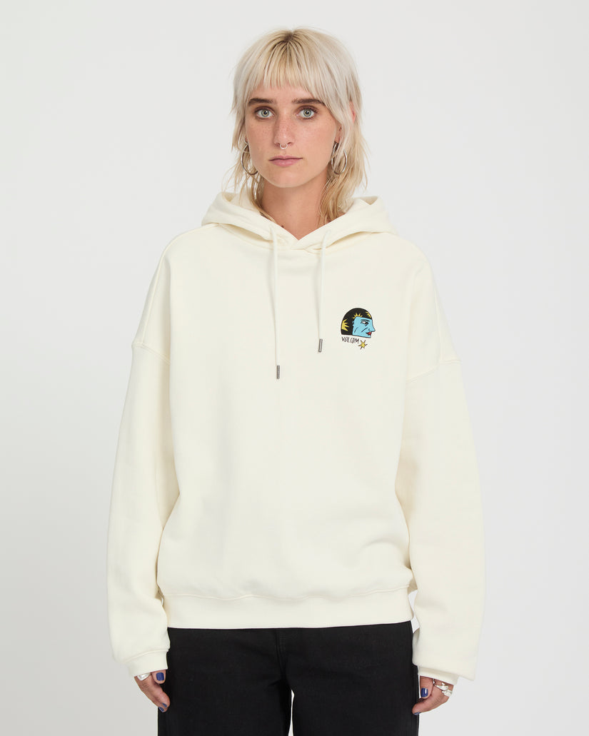 Felpa Radical daze up con cappuccio crema