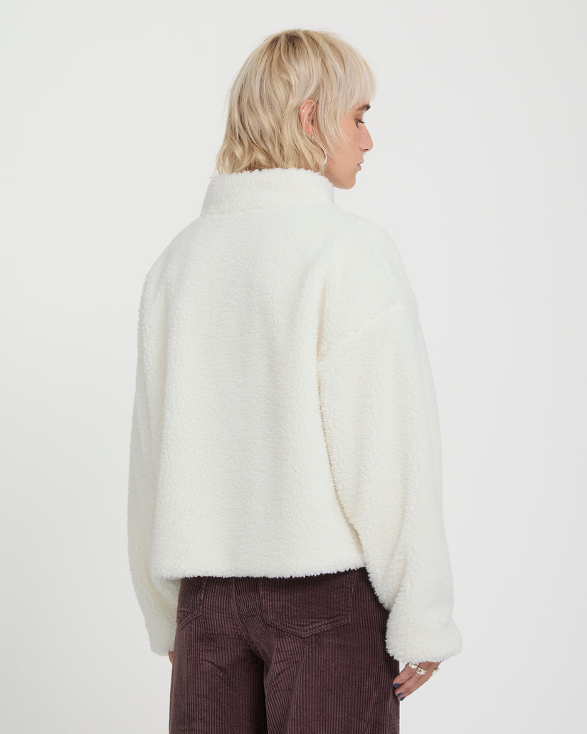 Giacca sherpa wylding out bianco/offwhite