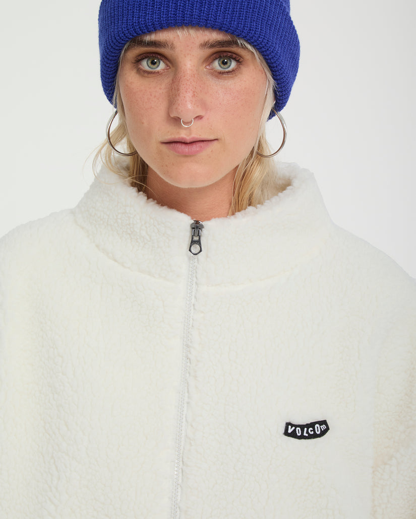 Giacca sherpa wylding out bianco/offwhite