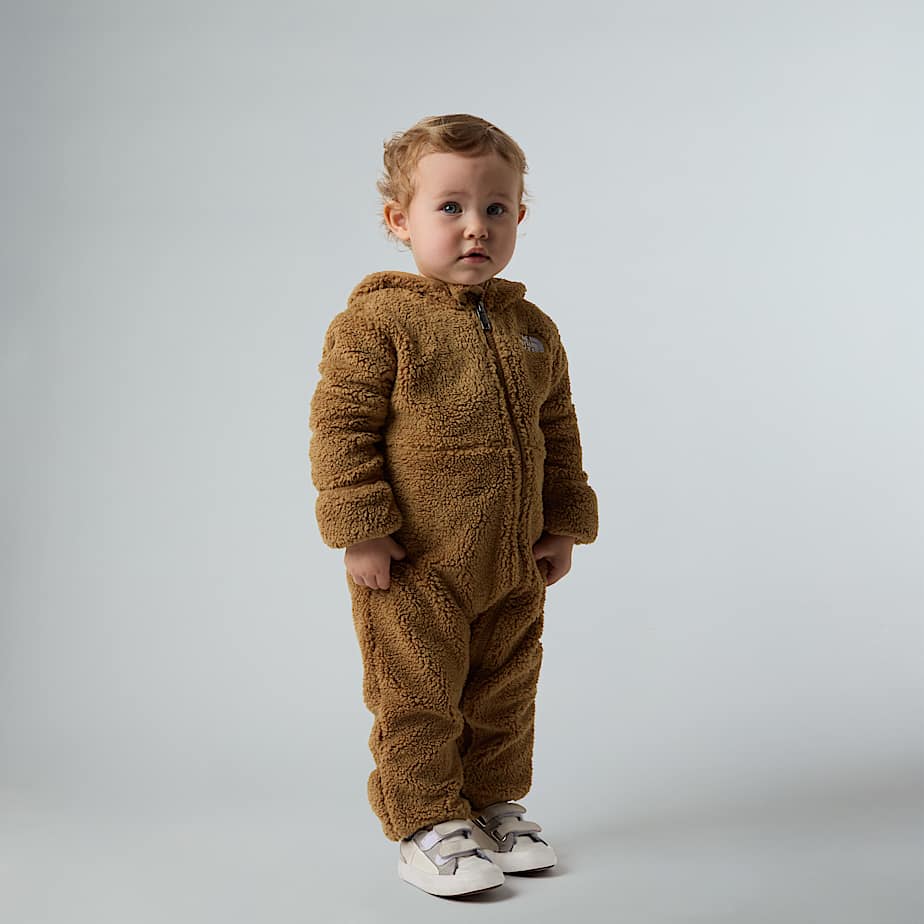 Tutina Baby teddy campshire full zip con cappuccio marrone - 0/24 MESI