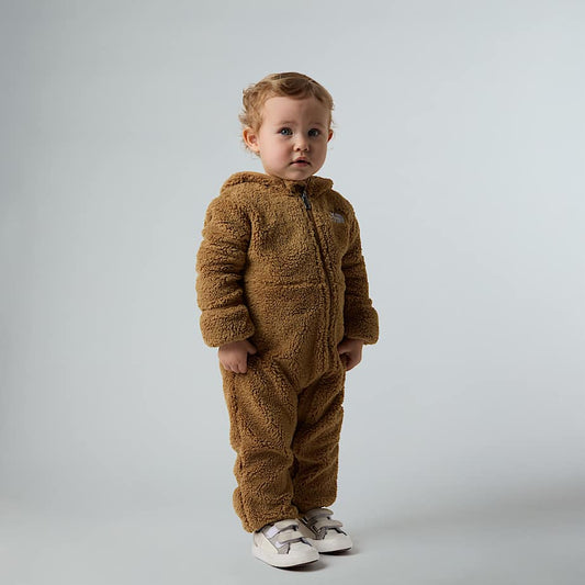 Tutina Baby teddy campshire full zip con cappuccio marrone - 0/24 MESI