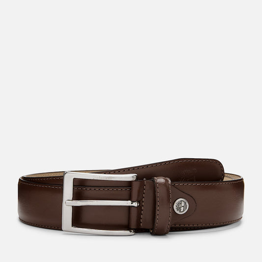 Cintura Timberland in pelle marrone