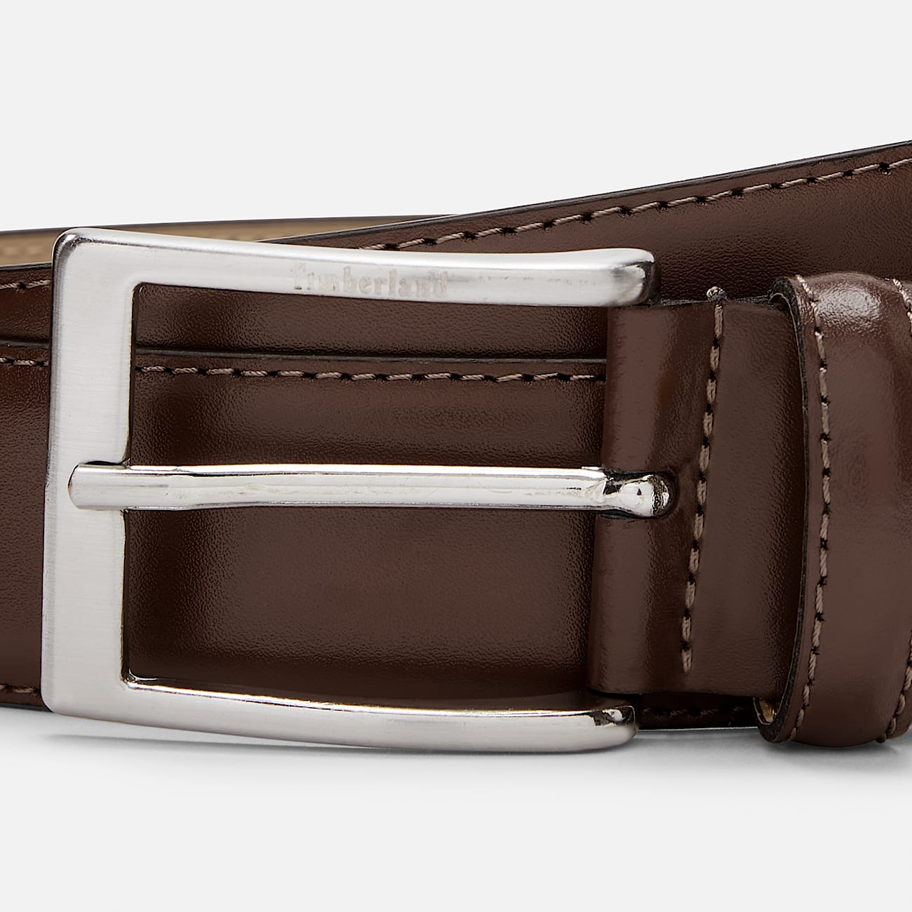 Cintura Timberland in pelle marrone