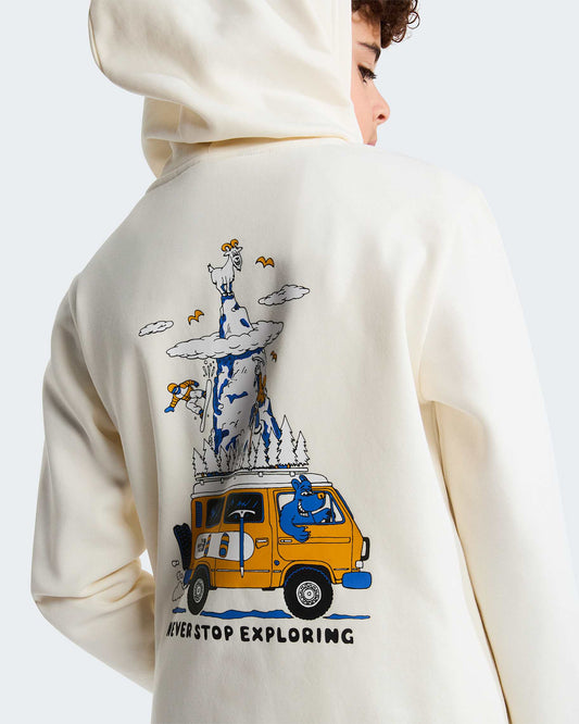 Felpa The north face con cappuccio bianco- 6/18 ANNI