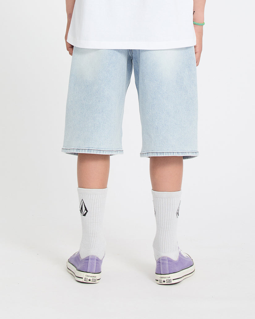 Pantaloncini Billow denim chiaro slavato - 8/16 ANNI