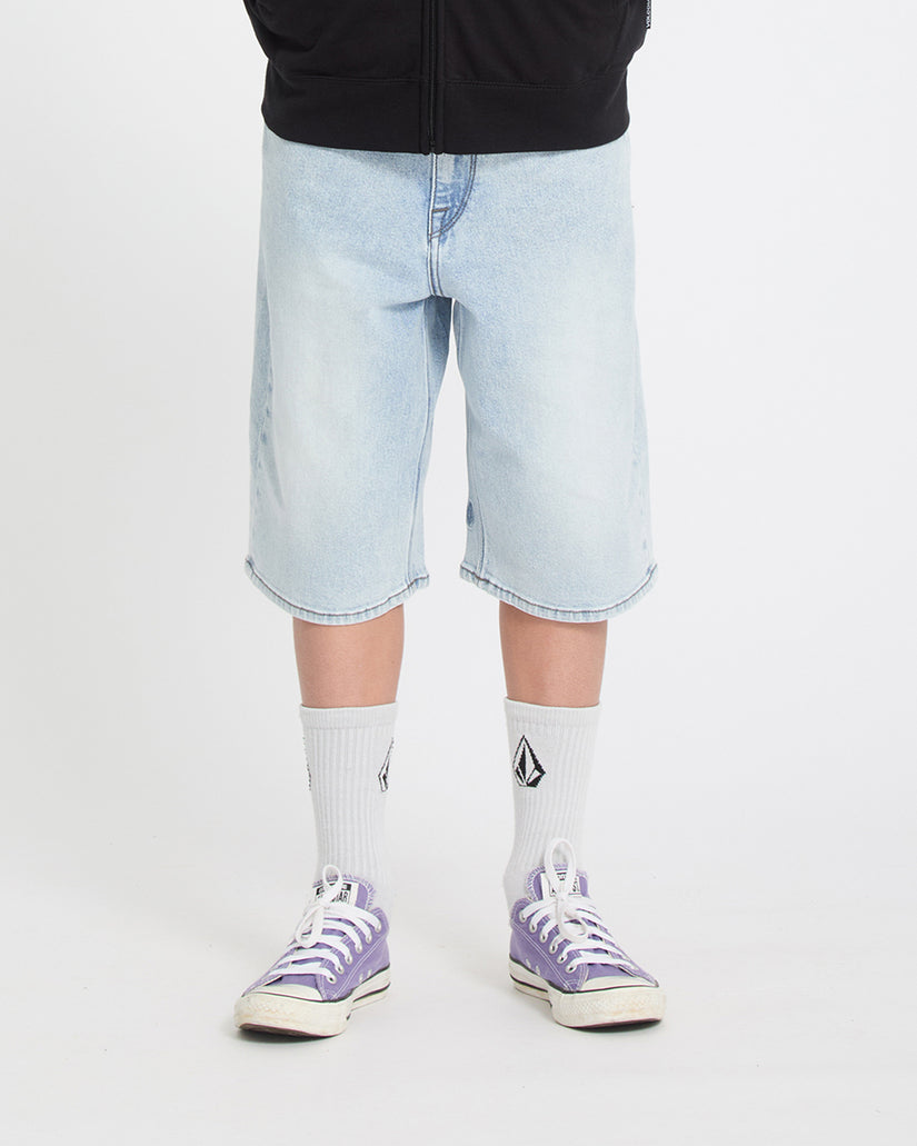 Pantaloncini Billow denim chiaro slavato - 8/16 ANNI