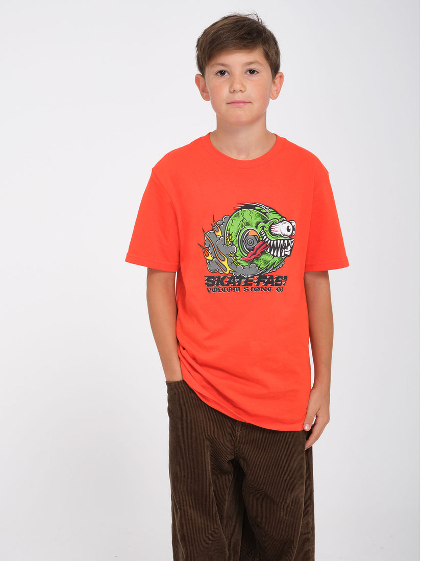 T-Shirt Skate fast rosso - 8/14 ANNI