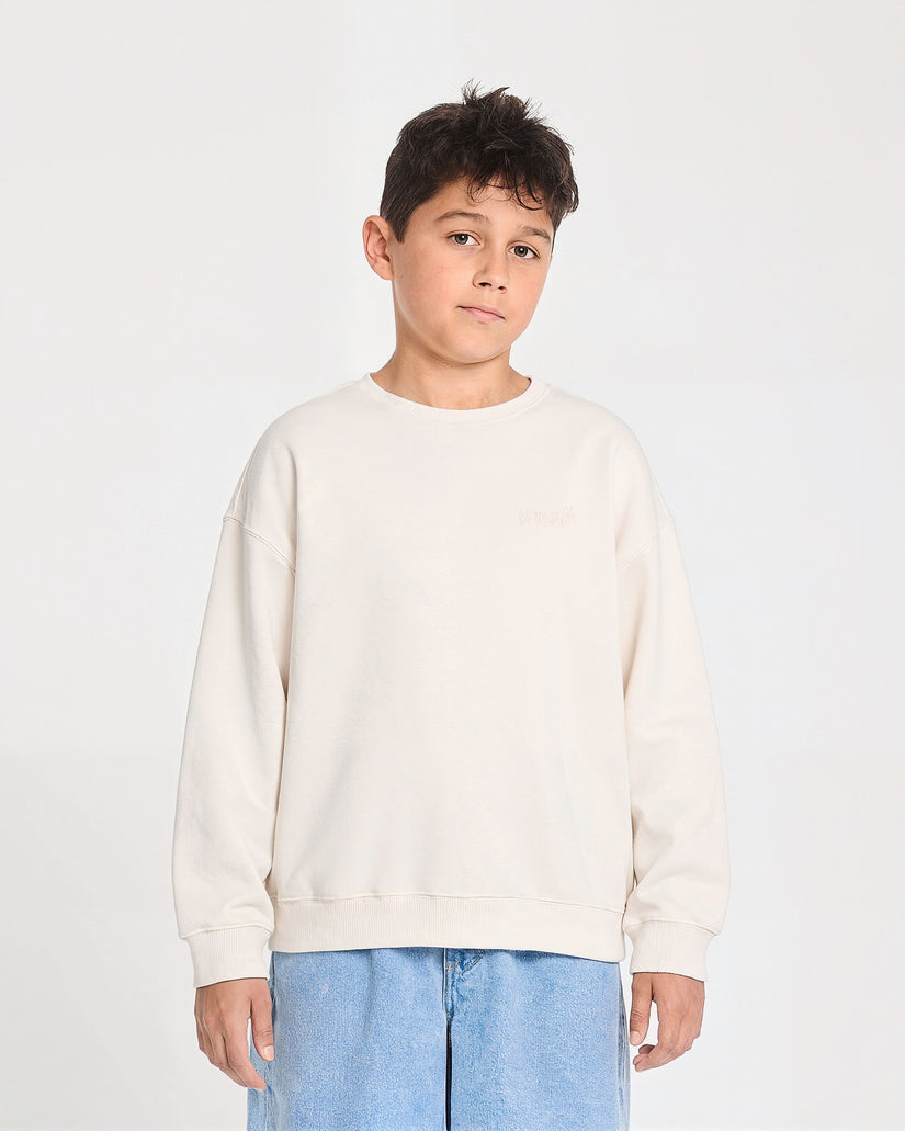 Felpa Tookool girocollo bianco - 8/14 ANNI