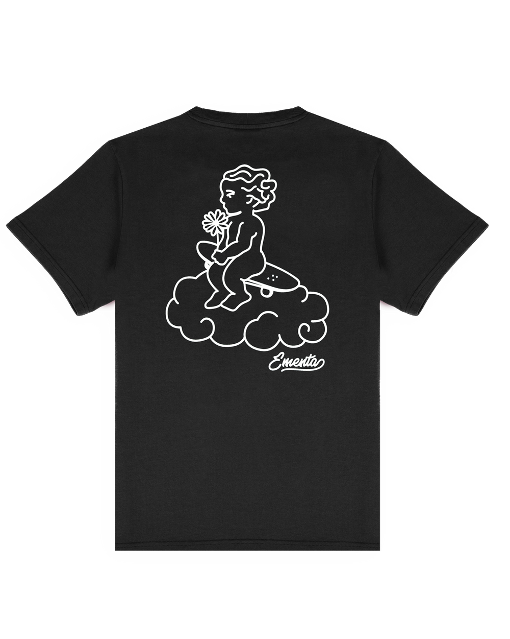 T-Shirt Cloudy unisex nero