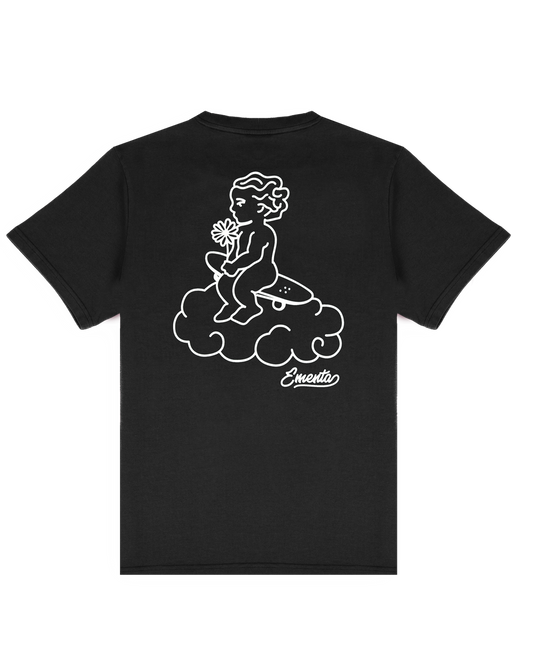 T-Shirt Cloudy unisex nero