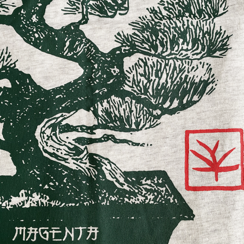 T-shirt Bonsai grigio