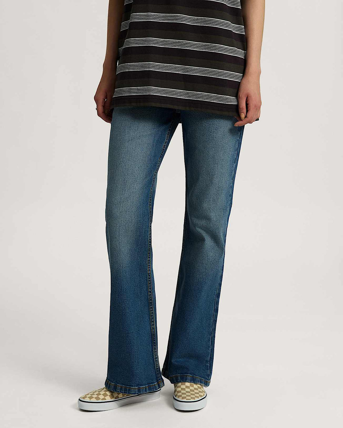 Jeans Check 5 bootcut denim blu