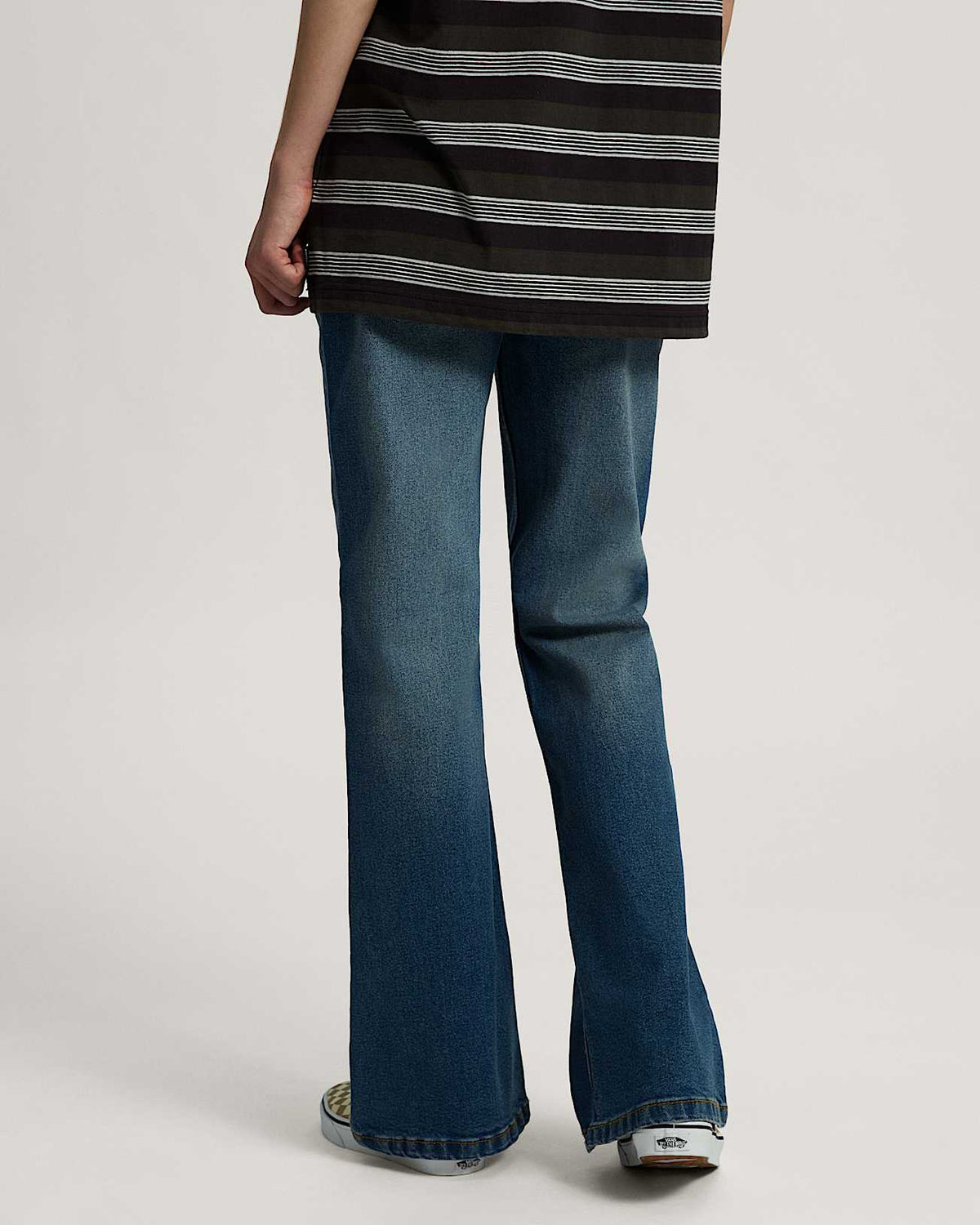 Jeans Check 5 bootcut denim blu