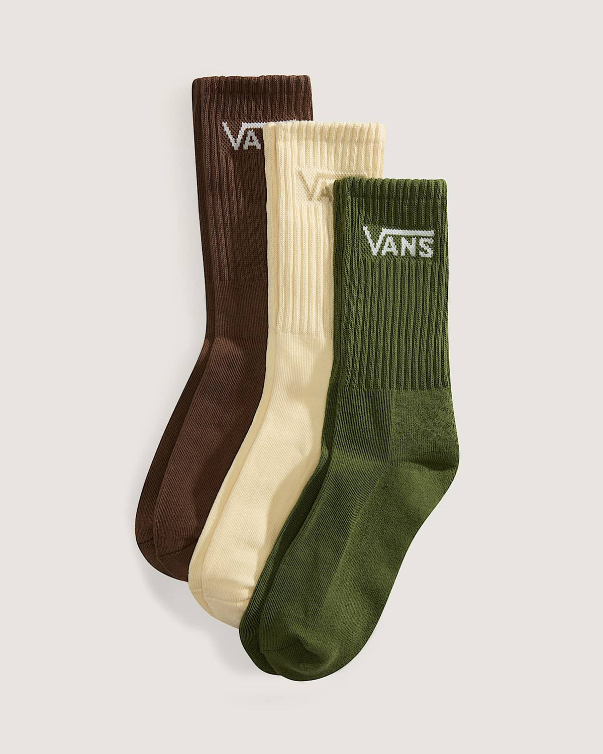 Calzettoni Vans marrone/panna/verdone - 3 paia