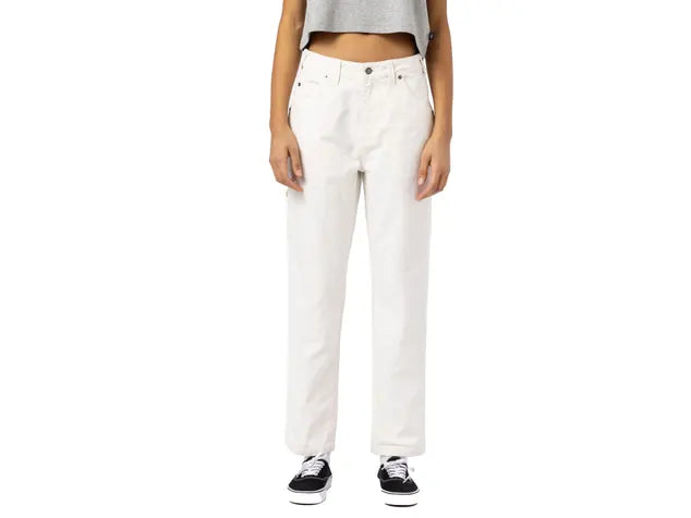 Pantalone Dickies Carpenter bianco donna