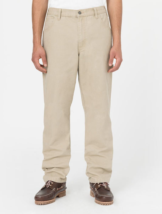 Pantalone Duck carpenter in canvas sabbia