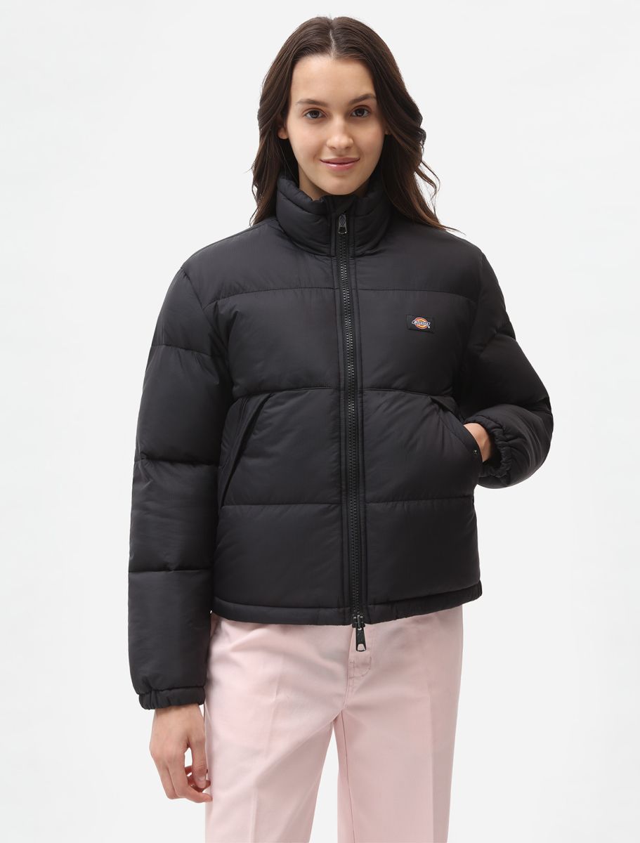 Giacca Alatna puffer girocollo nero