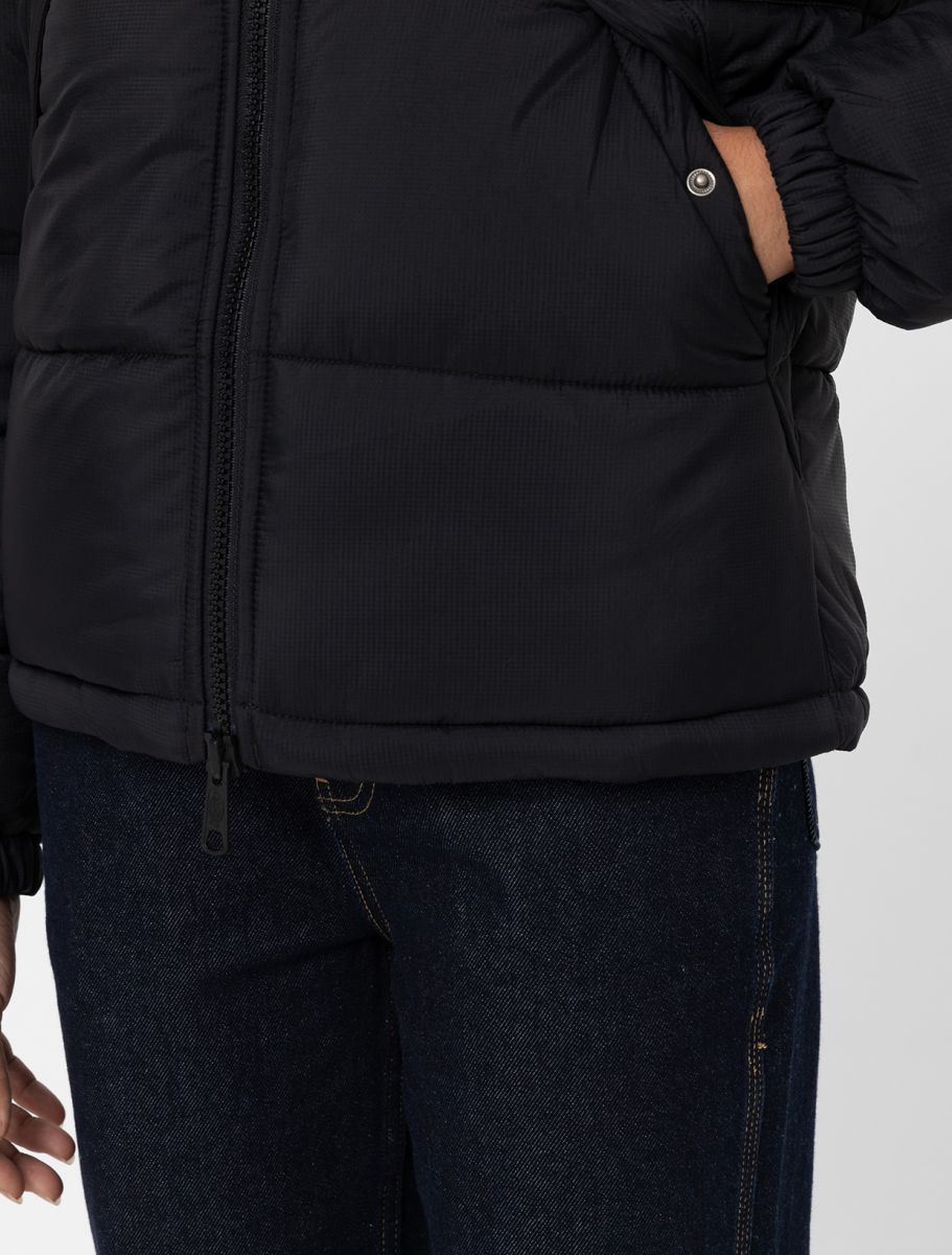 Giacca Alatna puffer oversized con cappuccio nero