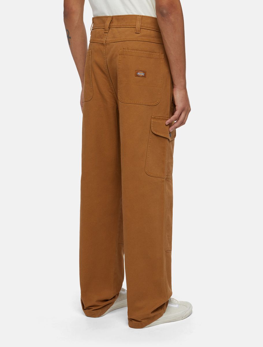 Pantalone Duck cargo in canvas tabacco