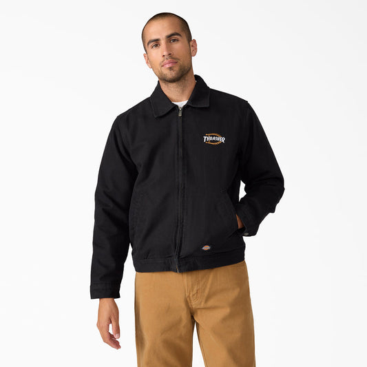Giacca Thrasher x Dickies nero