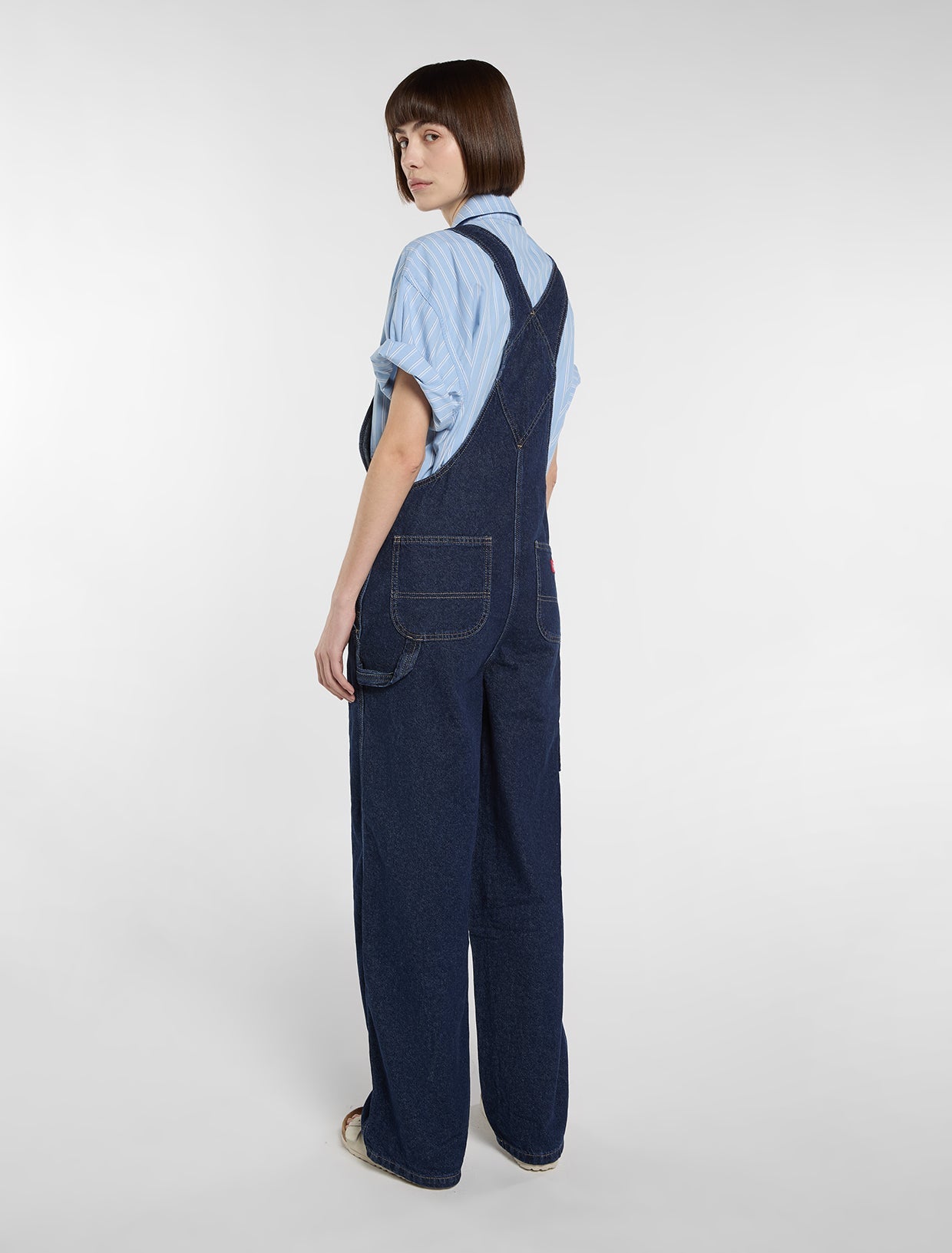 Salopette da meccanico in denim scuro