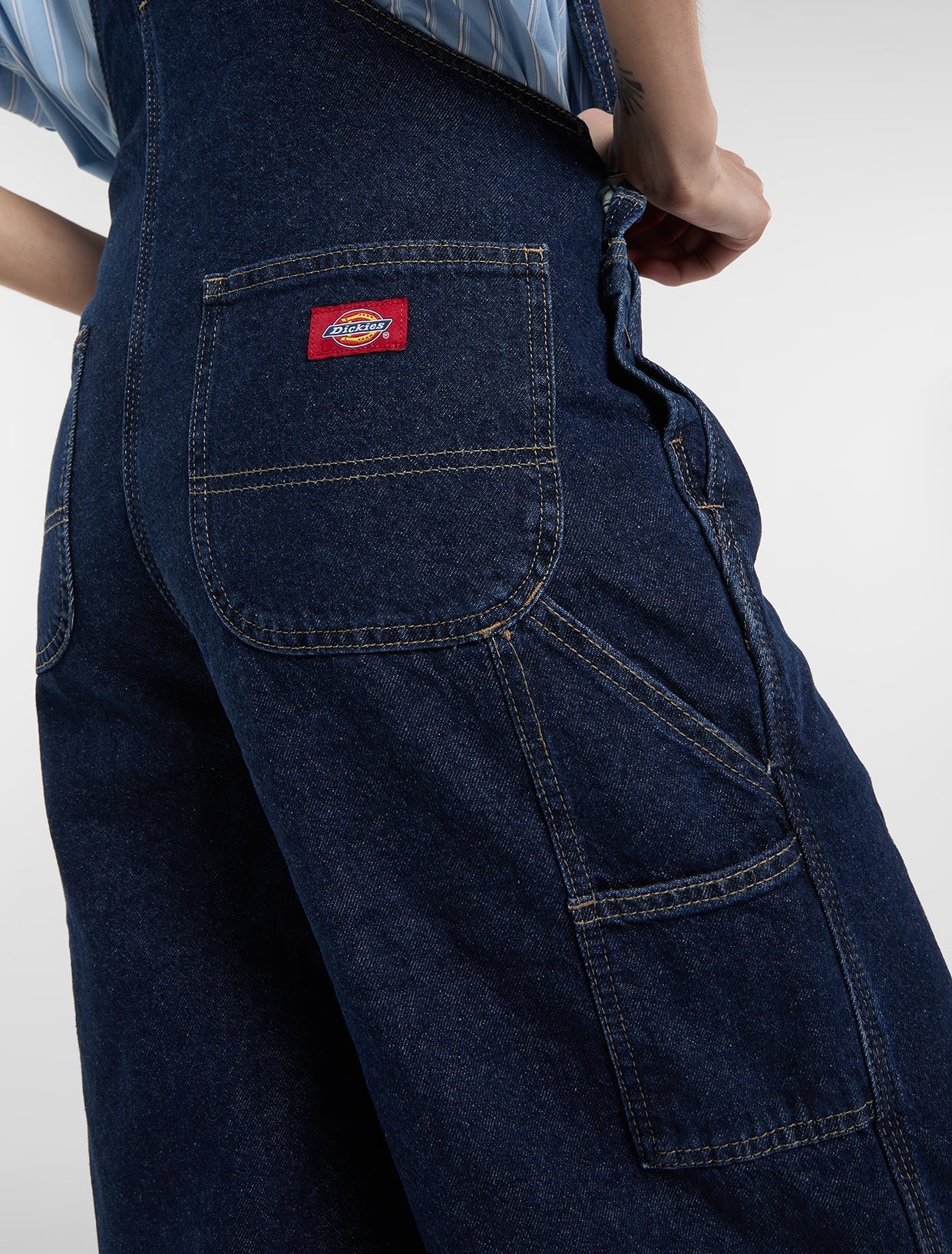 Salopette da meccanico in denim scuro