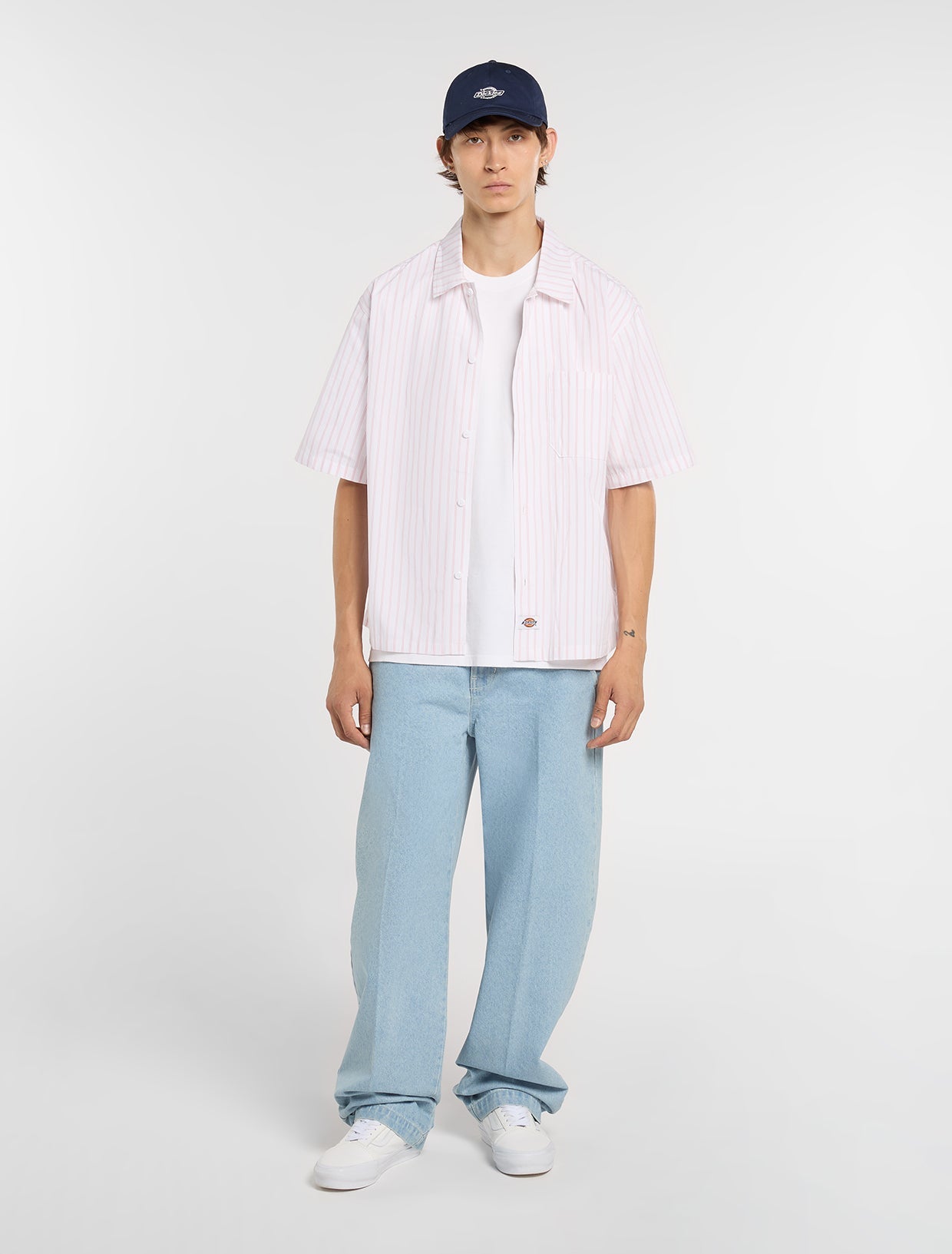 Camicia Venedocia a righe rosa