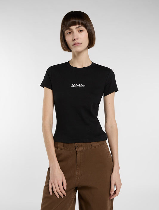 T-shirt Wellsville crop nero
