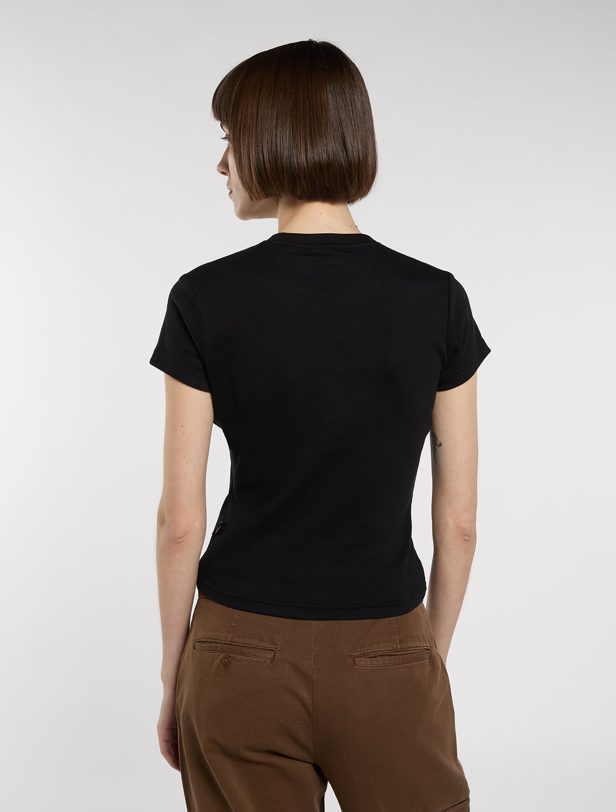 T-shirt Wellsville crop nero
