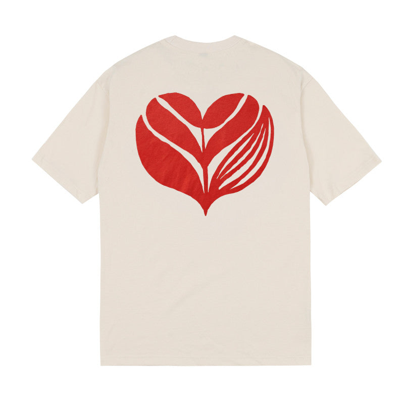 T-Shirt Love crema