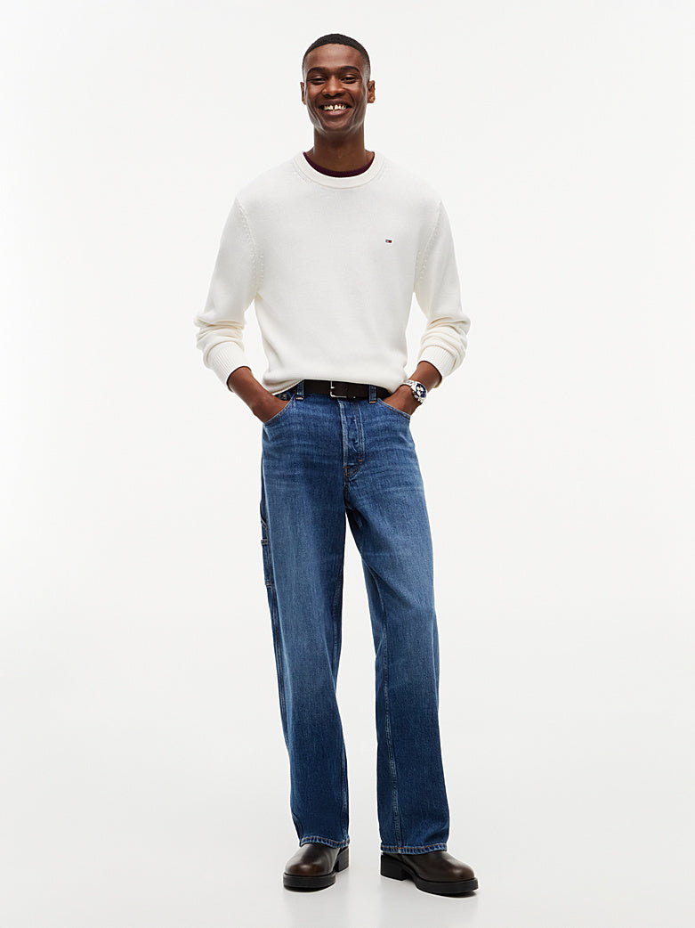 Maglioncino Tommy slim fit bianco