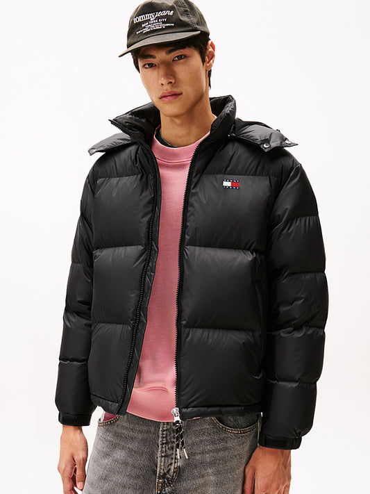 Piumino Alaska in ripstop idrorepellente con cappuccio nero