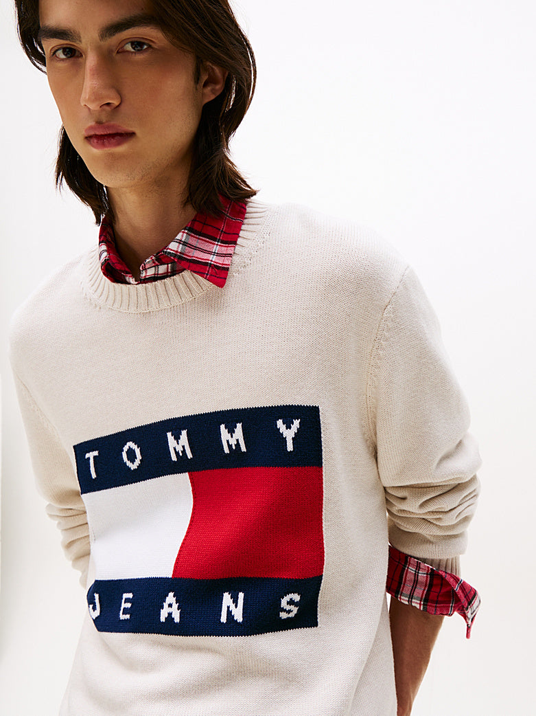 Pullover Tommy Jeans panna