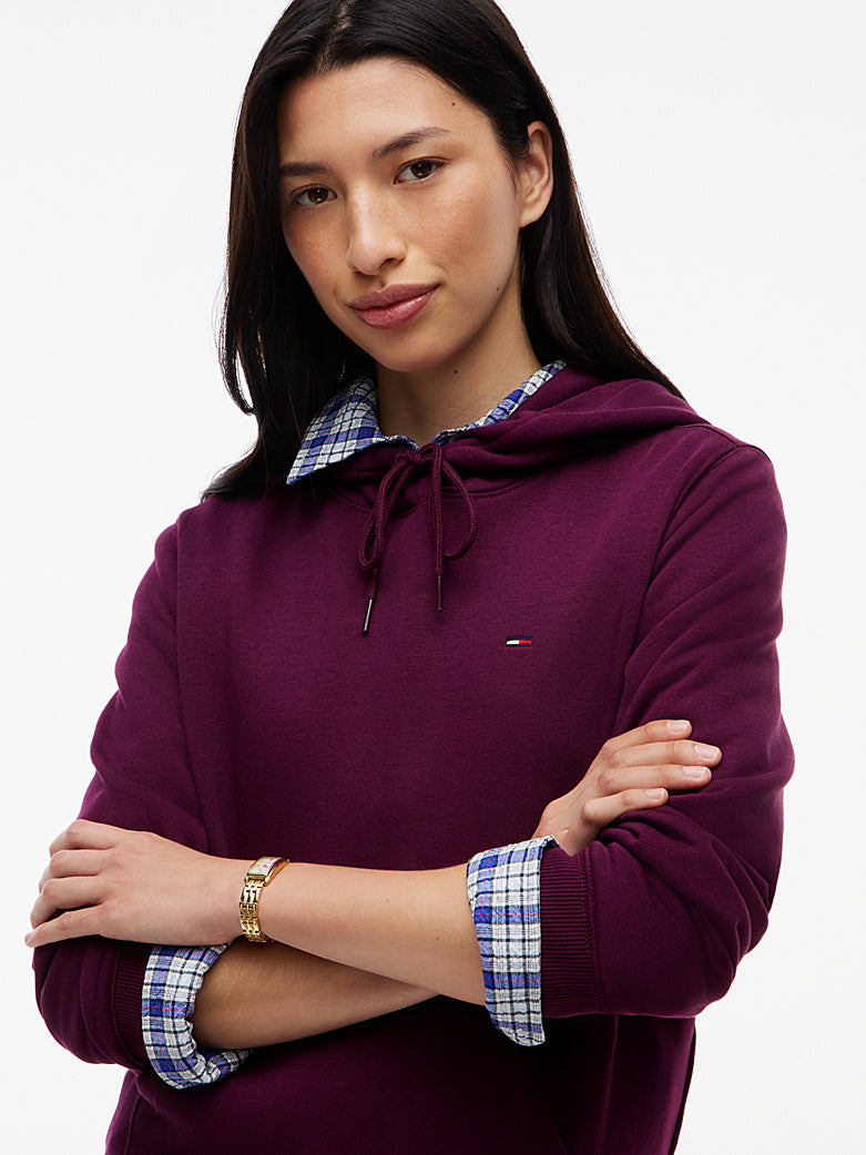 Felpa Tommy jeans con cappuccio bordeaux