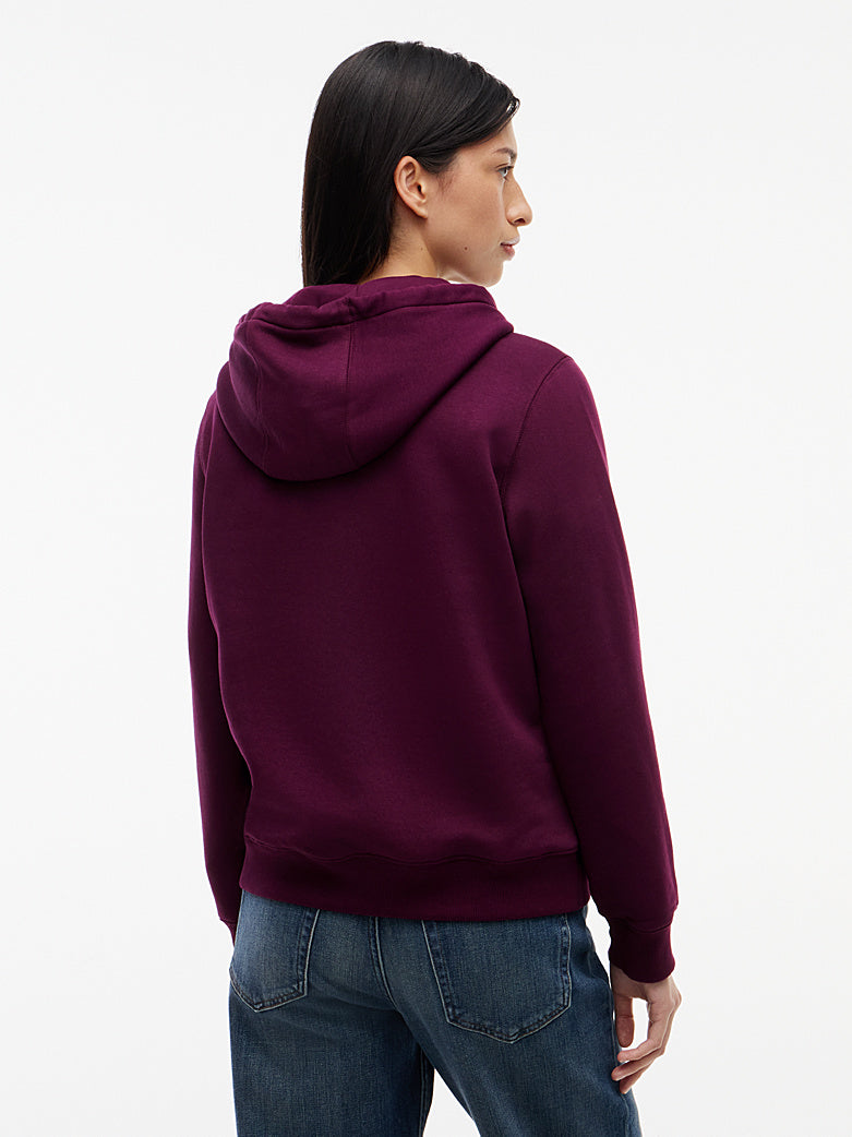Felpa Tommy jeans con cappuccio bordeaux