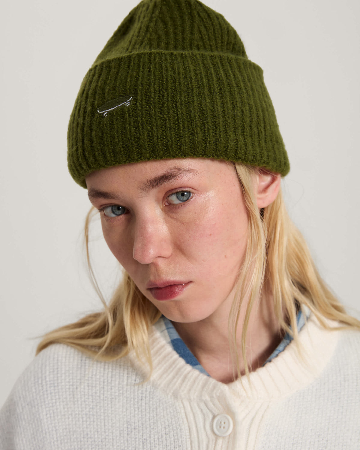 Berretto Vans Densmore con risvolto alto verde