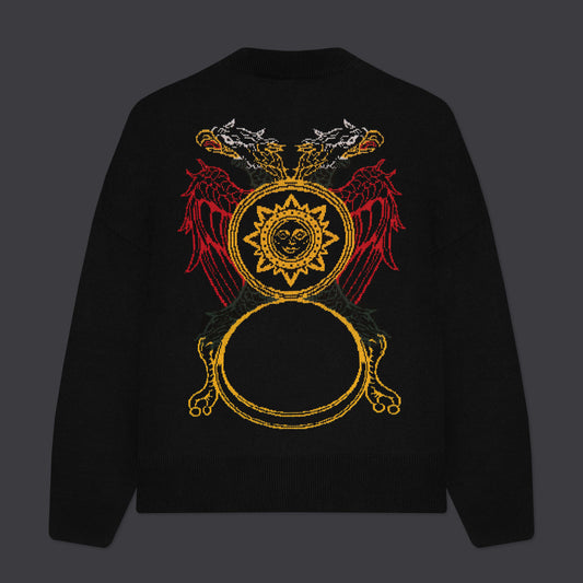 Maglione Asso di denari nero